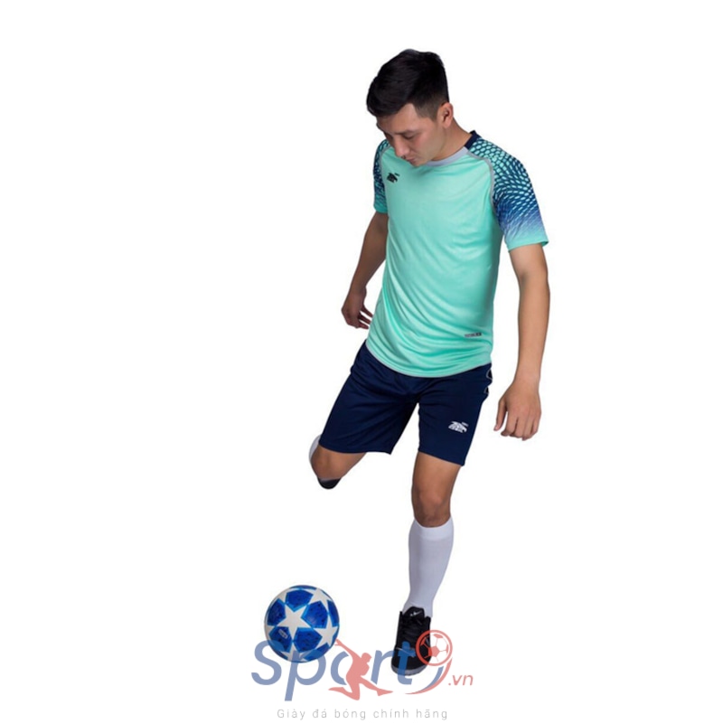 BỘ QUẦN ÁO BÓNG ĐÁ RIKI SNAKER - MÀU XANH NGỌC