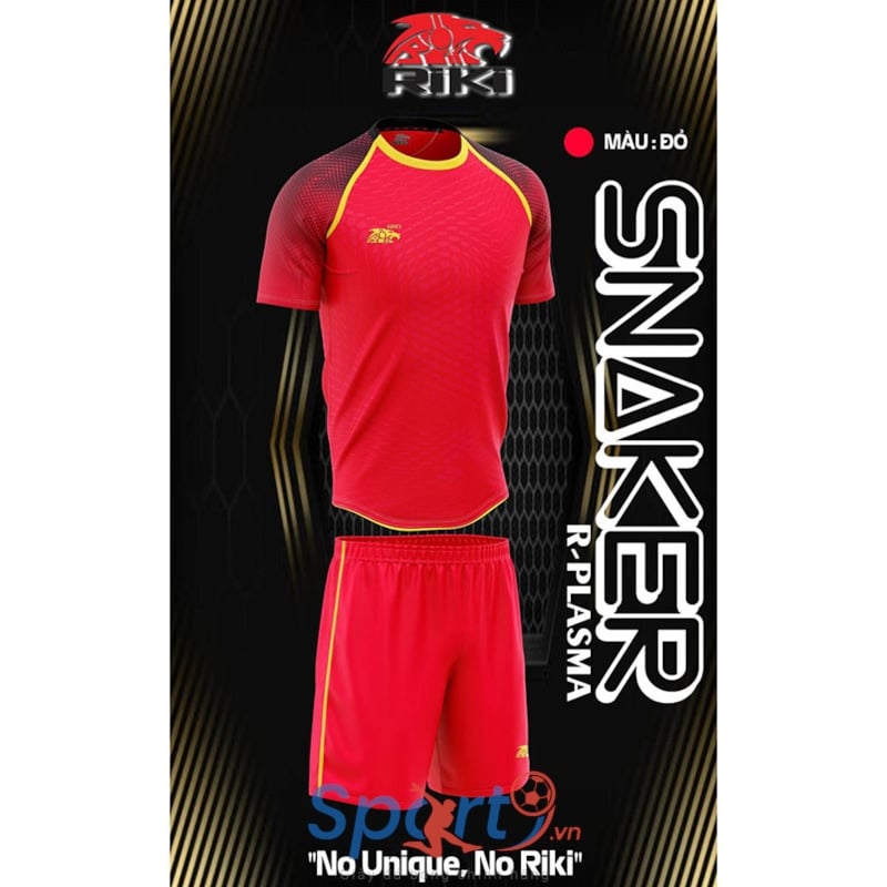 BỘ QUẦN ÁO BÓNG ĐÁ RIKI SNAKER - MÀU ĐỎ