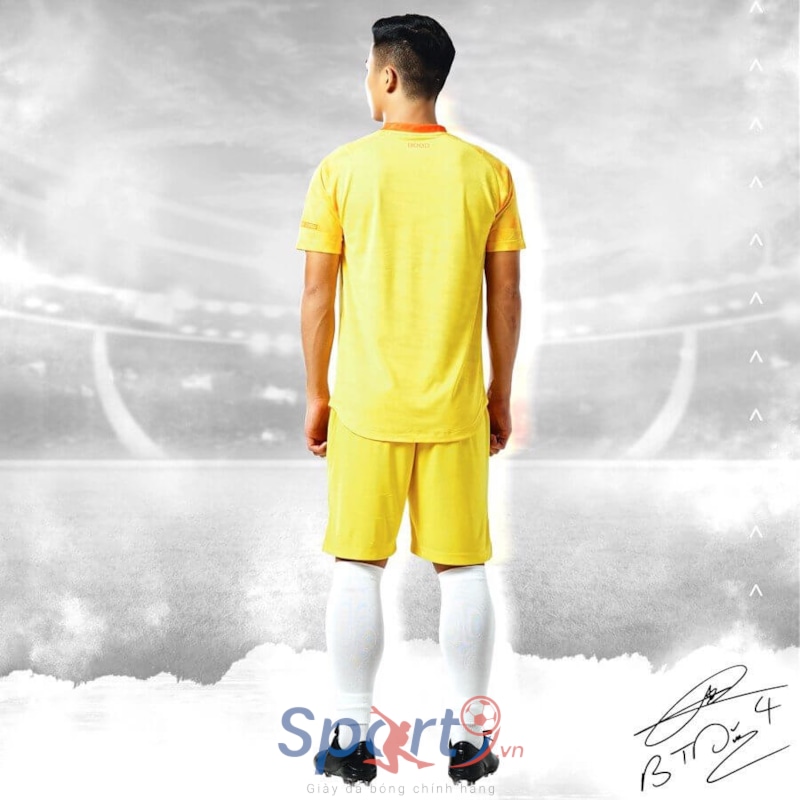 BỘ QUẦN ÁO BÓNG ĐÁ EGAN ALPHA TD04 BÙI TIẾN DŨNG - MÀU VÀNG