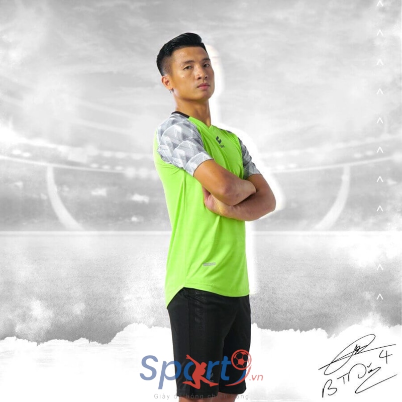 BỘ QUẦN ÁO BÓNG ĐÁ EGAN ALPHA TD04 BÙI TIẾN DŨNG - MÀU XANH CHUỐI