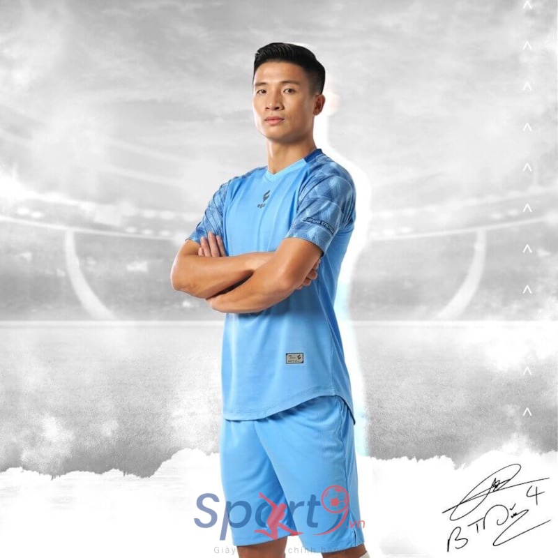 BỘ QUẦN ÁO BÓNG ĐÁ EGAN ALPHA TD04 BÙI TIẾN DŨNG - MÀU XANH BIỂN