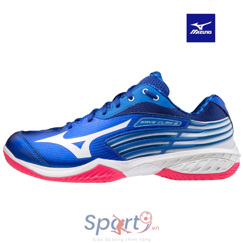 MIZUNO WAVE CLAW 2 GIÀY CẦU LÔNG MIZUNO XANH TRẮNG HỒNG