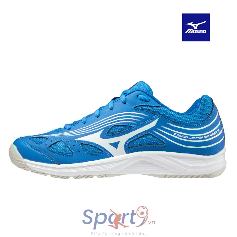 MIZUNO GIÀY INDOOR MIZUNO CYCLONE SPEED 3 XANH TRẮNG ĐỎ