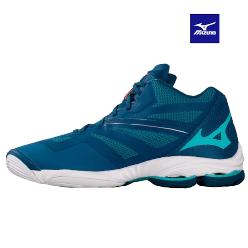 MIZUNO WAVE LIGHTNING Z6 MID NEW BẠC TÍM XANH