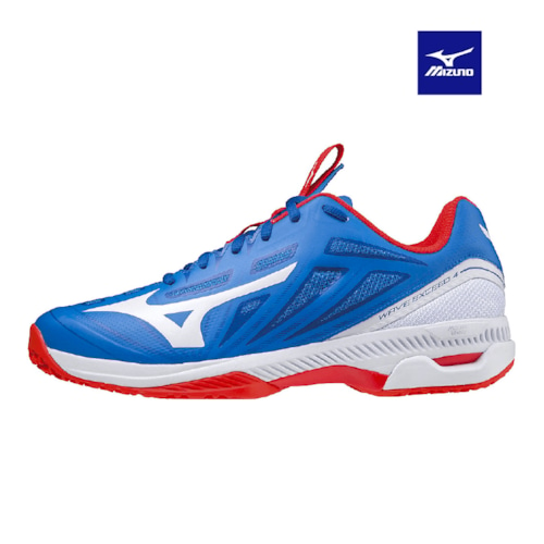 MIZUNO WAVE EXCEED 4Z WIDE AC XANH TRẮNG ĐỎ