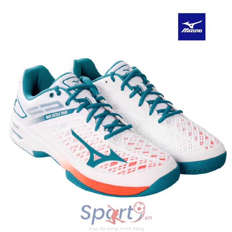 MIZUNO WAVE EXCEED TOUR 4 AC 2021 TRẮNG XANH ĐỎ