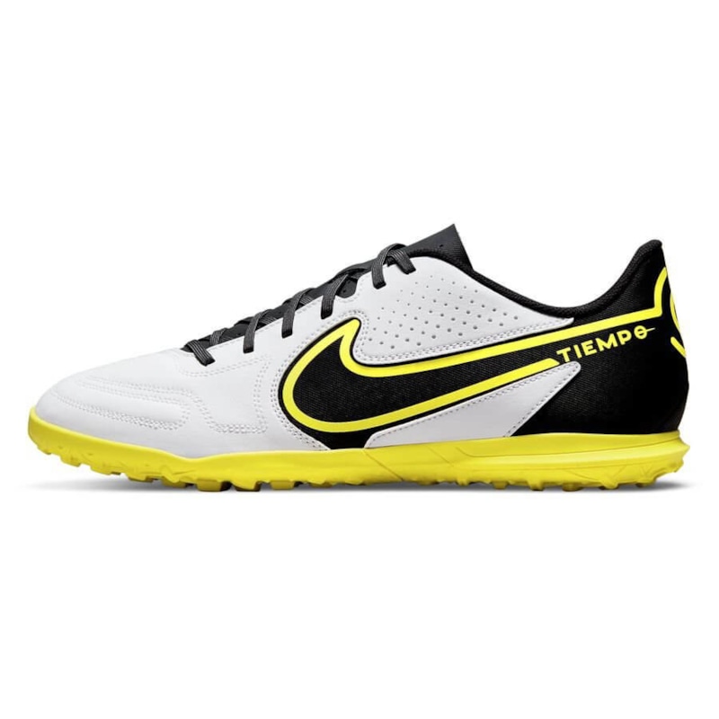 Nike Tiempo Legend 9 Club TF - Màu Trắng/Đen/Vàng - DA1193-107