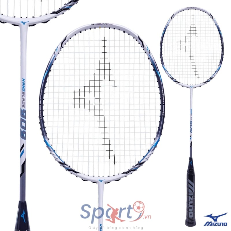 MIZUNO VỢT CẦU LÔNG MIZUNO NANOBLADE 909 TRẮNG XÁM XANH