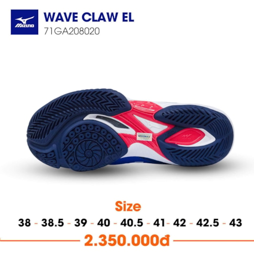 MIZUNO WAVE CLAW EL XANH TRẮNG