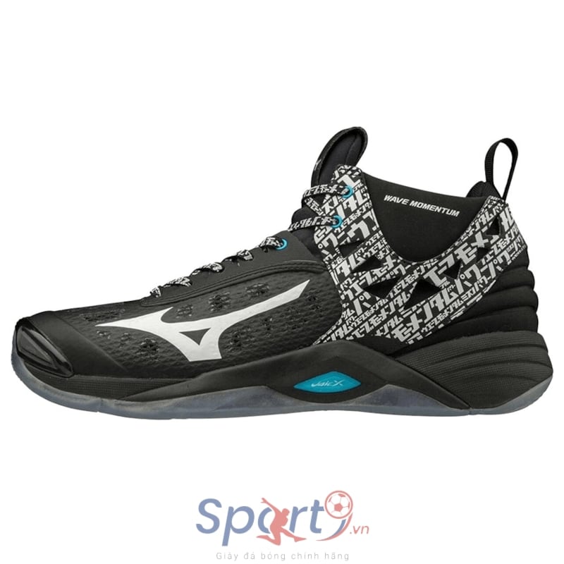 MIZUNO WAVE MOMENTUM MID TRẮNG ĐEN XANH