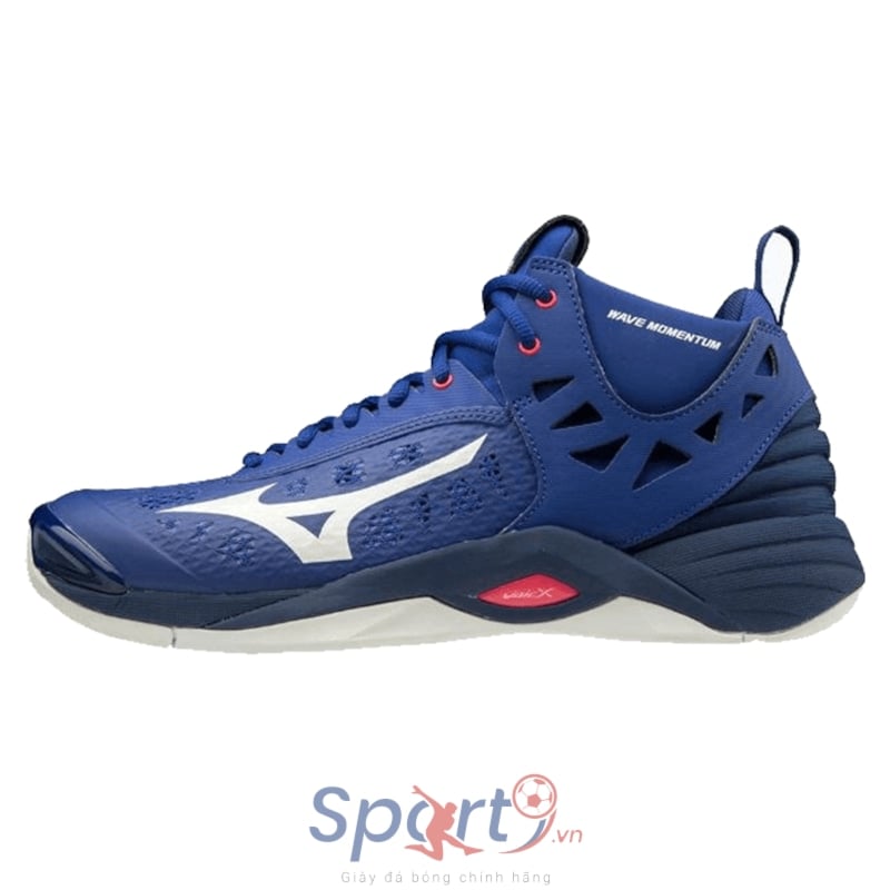 MIZUNO WAVE MOMENTUM MID XANH TRẮNG