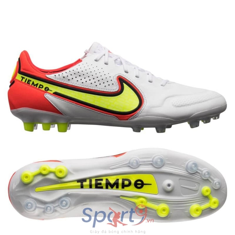 Nike Tiempo Legend 9 Elite AG-PRO Motivation - White/Volt/Bright Crimson