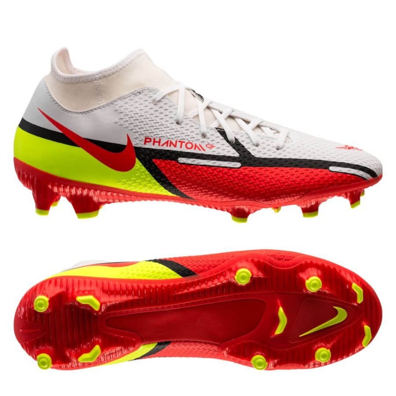 Nike Phantom GT 2 Academy DF MG Motivation - White/Bright Crimson/Volt