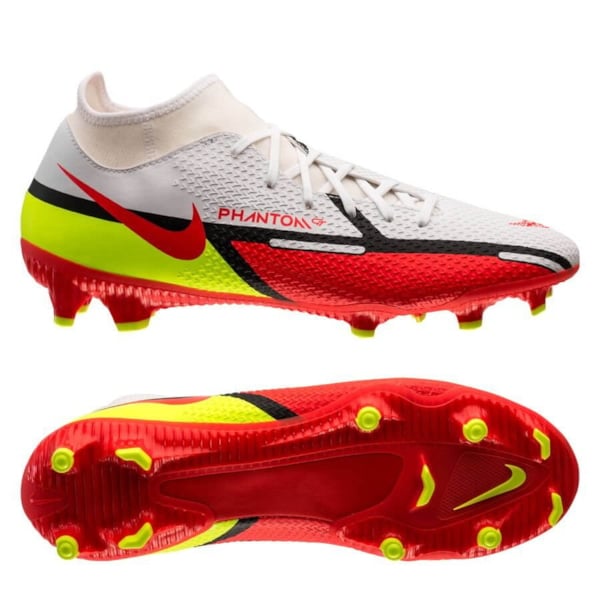 Nike Phantom GT 2 Academy DF MG Motivation - White/Bright Crimson/Volt