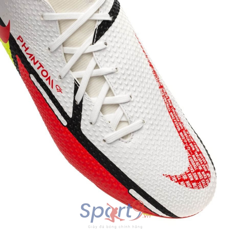 Nike Phantom GT 2 Academy DF MG Motivation - White/Bright Crimson/Volt