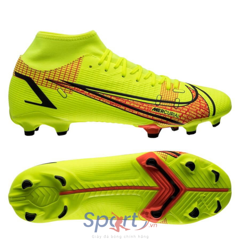 Nike Mercurial Superfly 8 Academy MG Motivation - Volt/Black/Bright Crimson