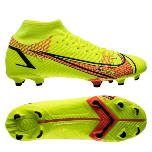 Nike Mercurial Superfly 8 Academy MG Motivation - Volt/Black/Bright Crimson