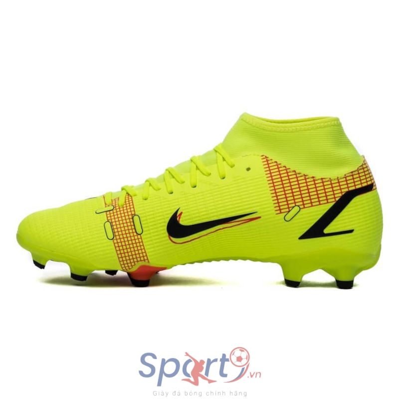 Nike Mercurial Superfly 8 Academy MG Motivation - Volt/Black/Bright Crimson