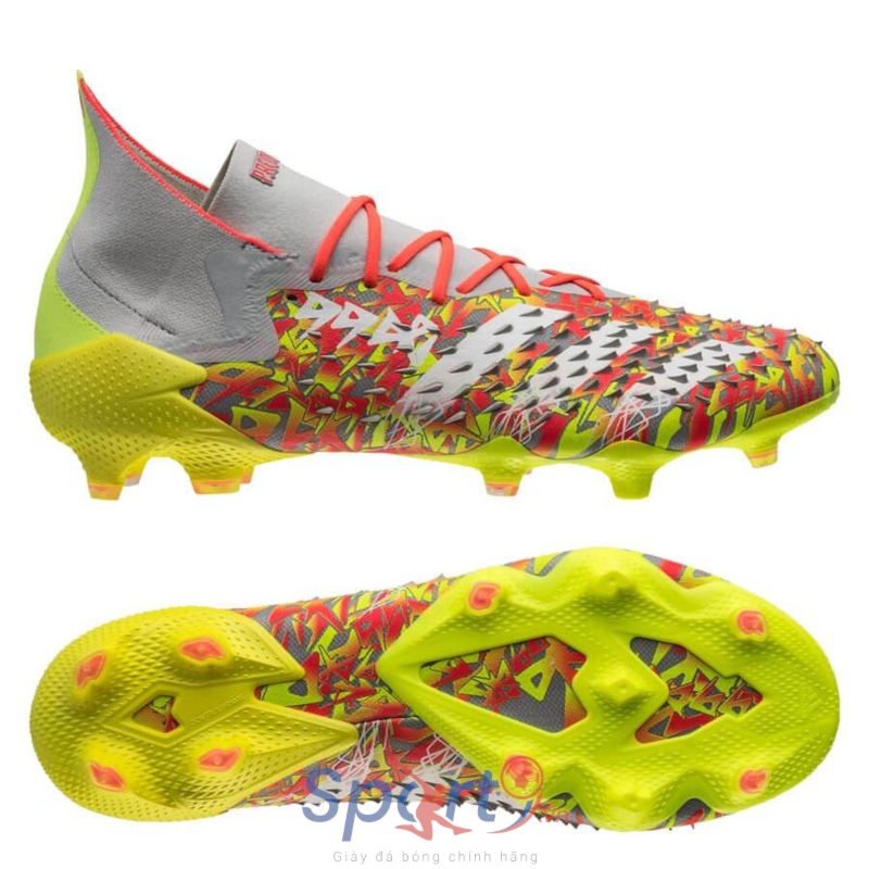 adidas Predator Freak .1 FG Numbers Up - Cool Grey/Footwear White/Solar Yellow