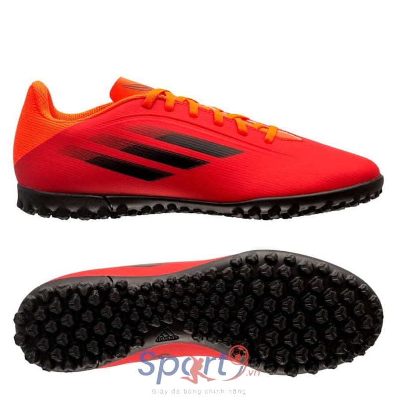 adidas X Speedflow .4 TF Meteorite - Red/Core Black/Solar Red