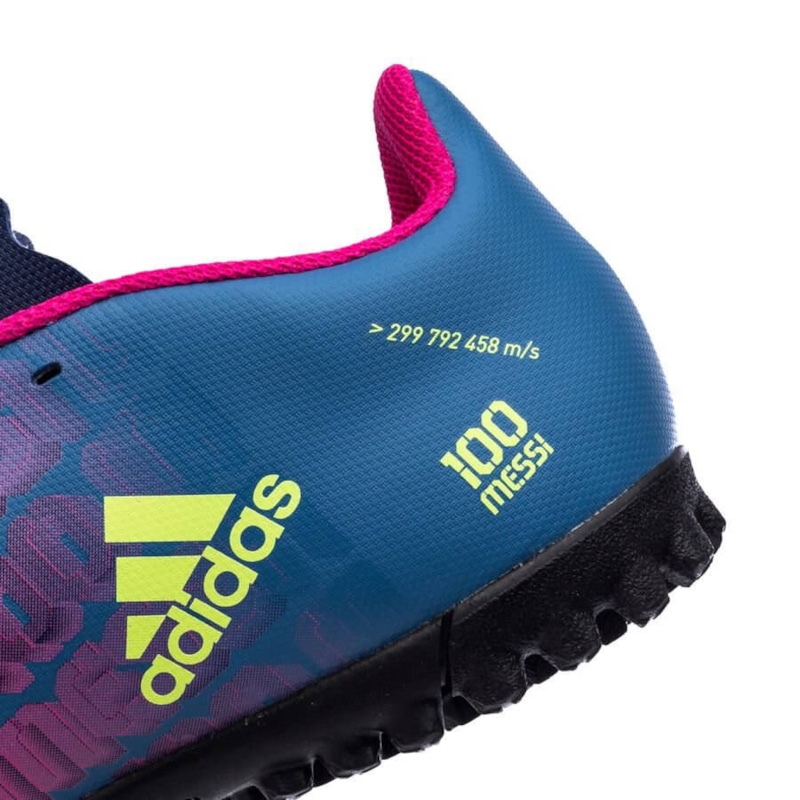 adidas X Speedflow Messi .4 TF Unparalleled - Victory Blue/Shock Pink/Solar Yellow Kids