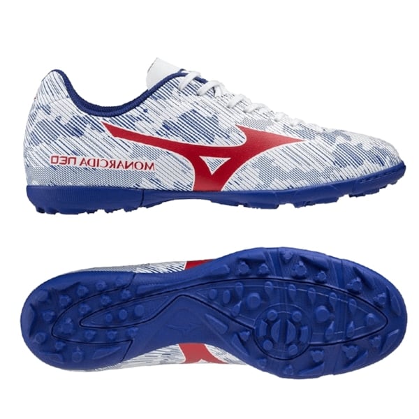 Mizuno Monarcida Neo Sala Club TF Trắng/xanh/đỏ