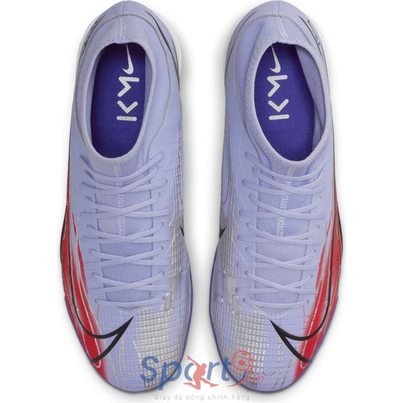 Nike Mercurial Superfly 8 Academy TF KM Flames - Tím/Đỏ - DB2868-506