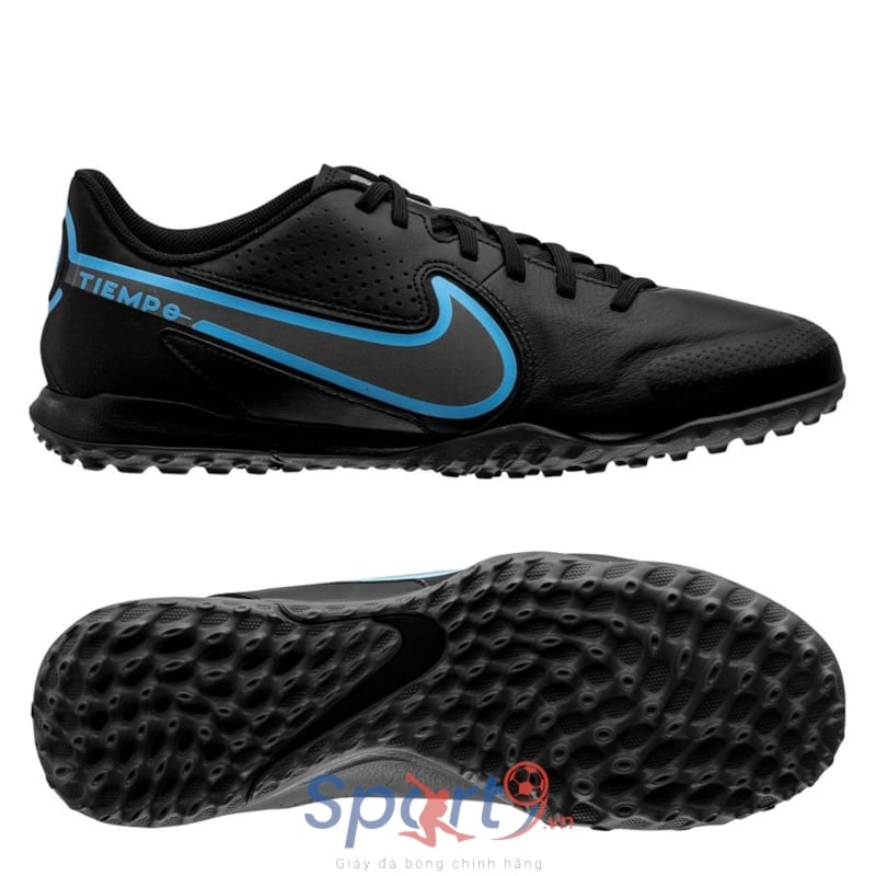 Nike Tiempo Legend 9 Academy TF Renew - Đen/Xanh - DA1191-004