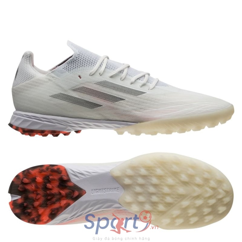 adidas X Speedflow .1 TF WhiteSpark - Trắng/Bạc/Đỏ - FY3281