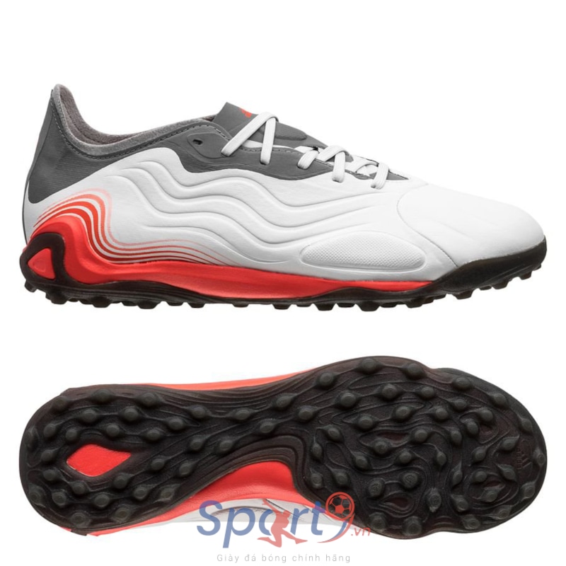 adidas Copa Sense .1 TF WhiteSpark - Trắng/Bạc/Đỏ - FY6198