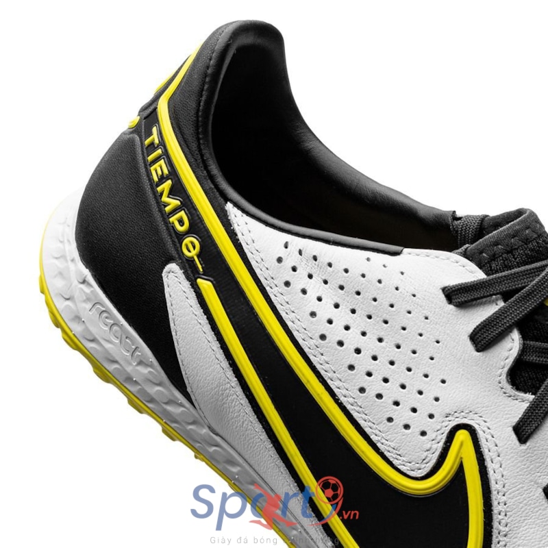 Nike Tiempo React Legend 9 Pro TF - Trắng/Đen/Vàng - DA1192-107
