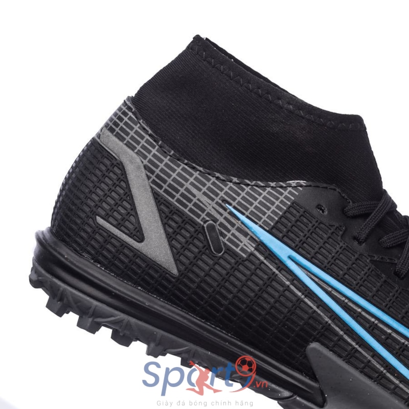 Nike Mercurial Superfly 8 Academy TF Renew - Đen/Xanh - CV0953-004