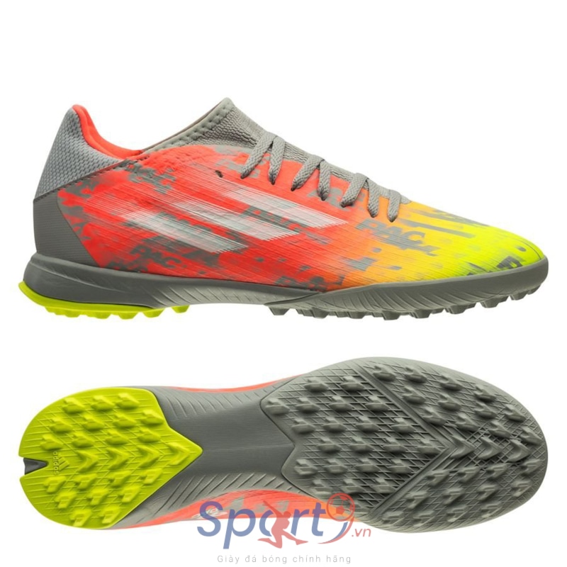 adidas X Speedflow .3 TF Numbers Up - Clonix/Footwear White/Solar Yellow