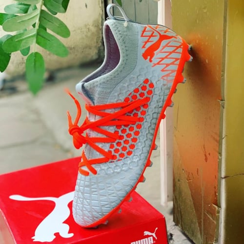 PUMA Future 4.3 Netfit MG Anthem - Bạc/Cam - 105684 01