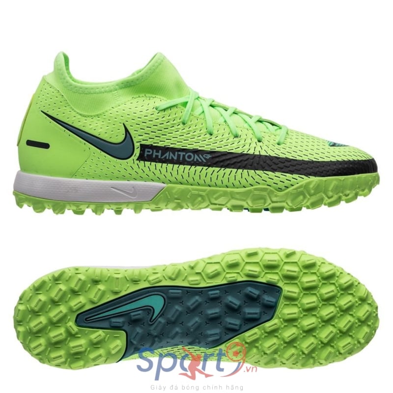 Nike Phantom GT Academy DF TF Impulse - Lime Glow/Aquamarine