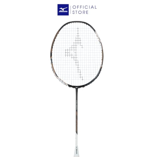 MIZUNO VỢT CẦU LÔNG CALIBER S-PRO MIZUNO ĐEN TRẮNG CAM