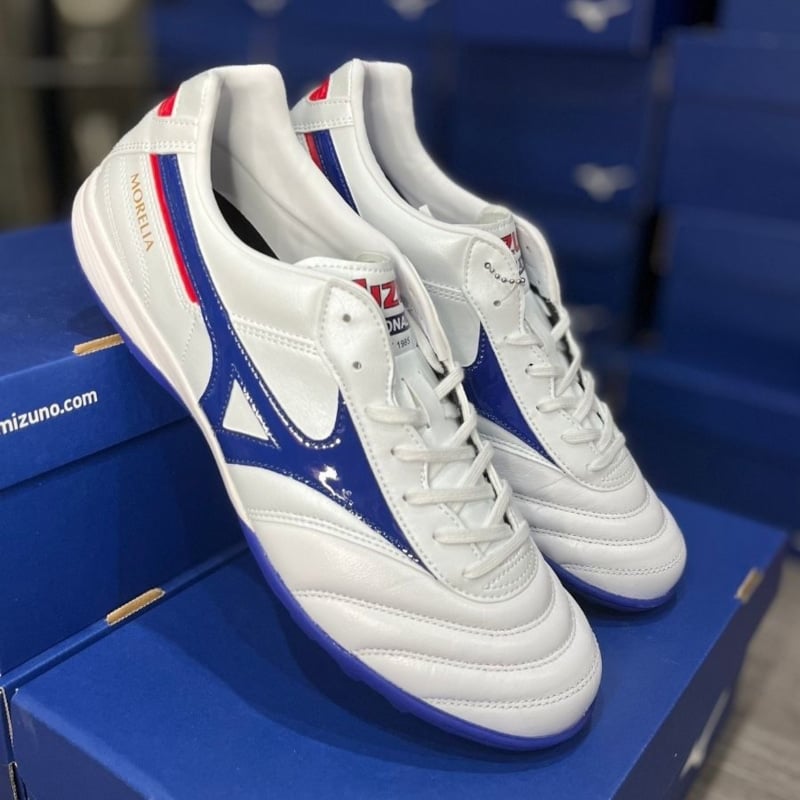 Mizuno Morelia TF - Q1GB210125 - Trắng/Xanh Biển