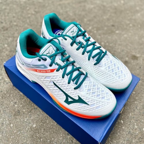 MIZUNO WAVE EXCEED TOUR 4 AC 2021 TRẮNG XANH ĐỎ