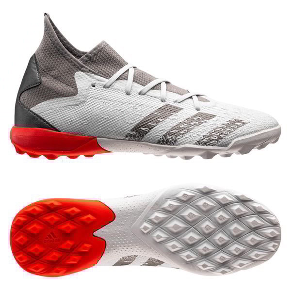 adidas Predator Freak .3 TF WhiteSpark - Footwear White/Iron Metal/Solar Red