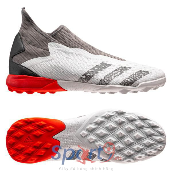 adidas Predator Freak .3 Laceless TF WhiteSpark - Trắng/Xám/Đỏ - FY6298