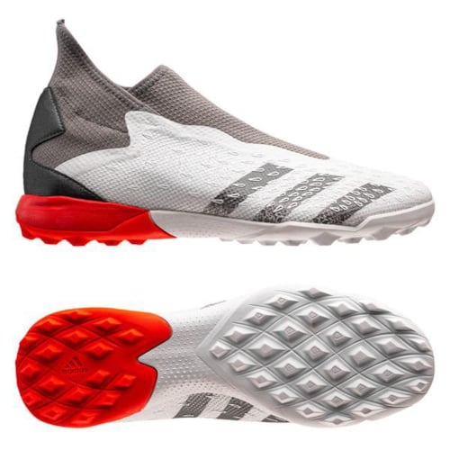 adidas Predator Freak .3 Laceless TF WhiteSpark - Trắng/Xám/Đỏ - FY6298