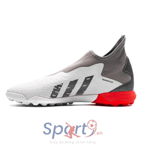 adidas Predator Freak .3 Laceless TF WhiteSpark - Trắng/Xám/Đỏ - FY6298