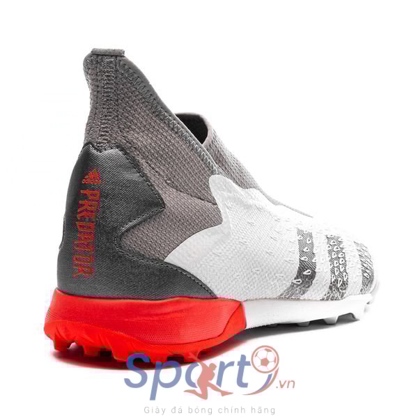 adidas Predator Freak .3 Laceless TF WhiteSpark - Trắng/Xám/Đỏ - FY6298