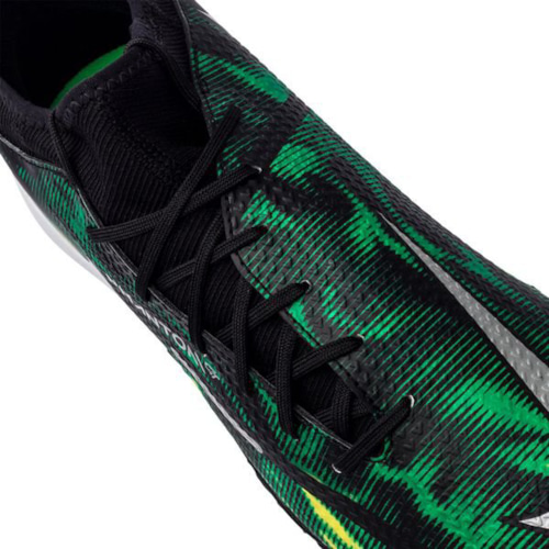 Nike Phantom GT 2 Academy DF TF Shockwave - Black/Metallic Platinum/Green Strike