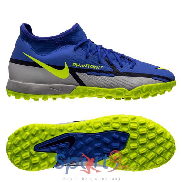 Nike Phantom GT 2 Academy DF TF Recharge - Sapphire/Volt/Grey Fog/Blue Void