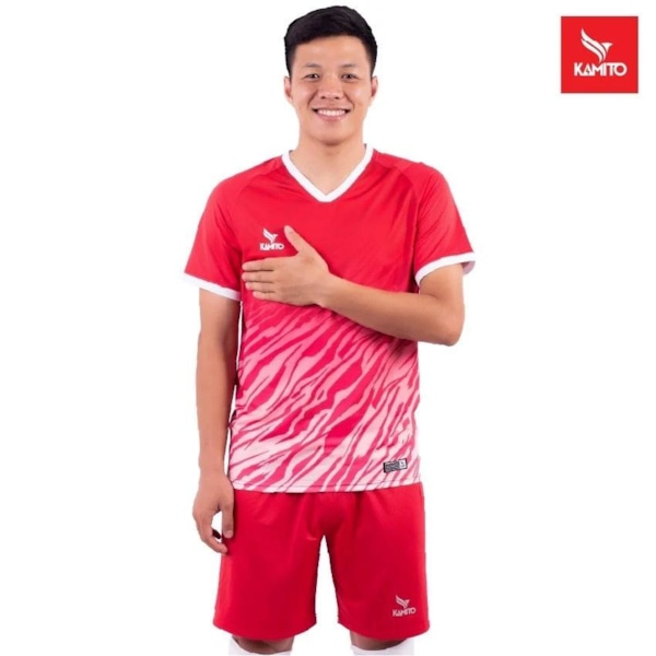 BỘ QUẦN ÁO BÓNG ĐÁ KHÁNH HÒA 2021 KMSH210510 - MÀU ĐỎ