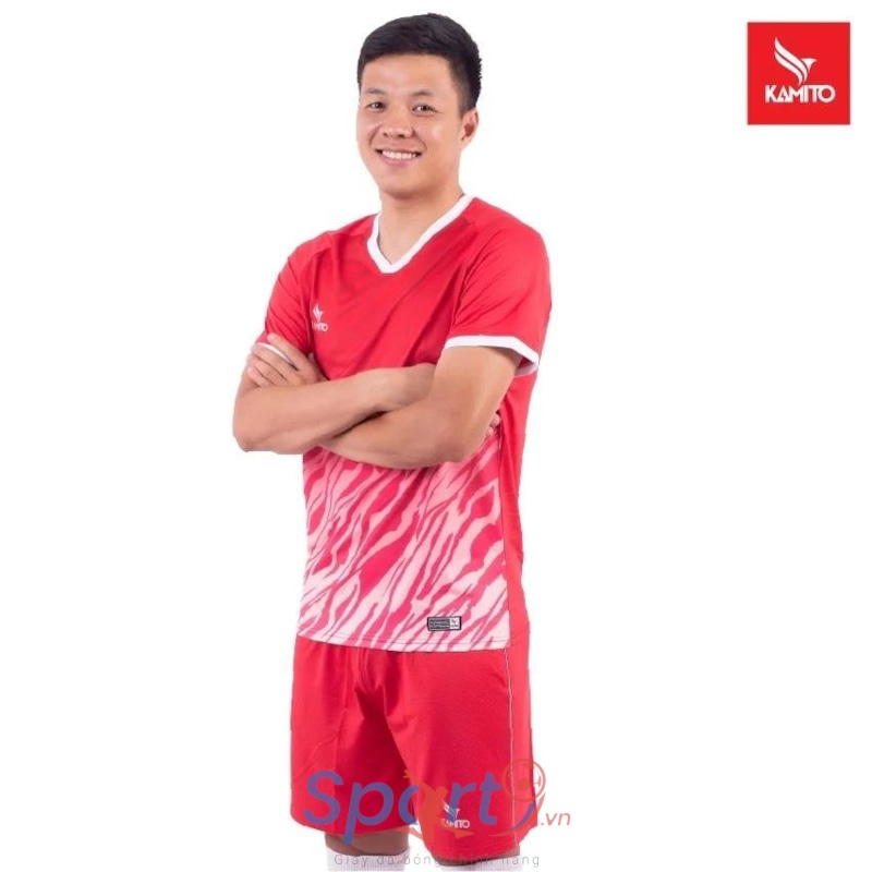 BỘ QUẦN ÁO BÓNG ĐÁ KHÁNH HÒA 2021 KMSH210510 - MÀU ĐỎ