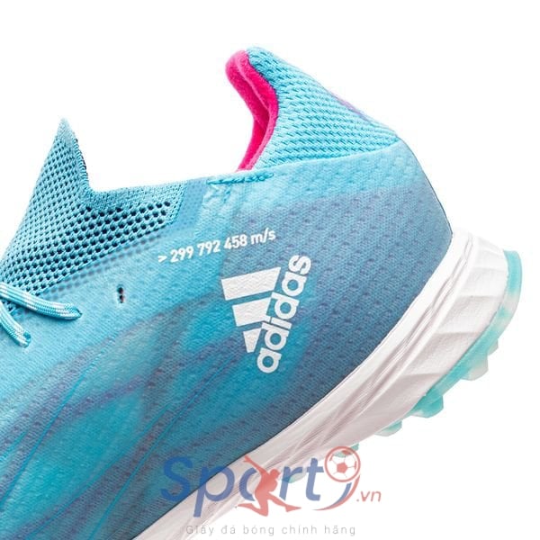 Adidas X Speedflow .1 TF Sapphire Edge - Xanh Ngọc/Hồng - GW7472