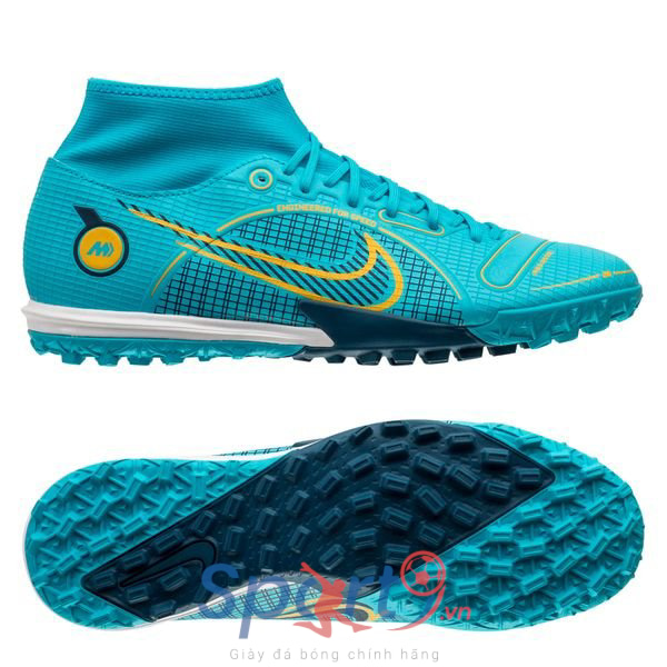 Nike Mercurial Superfly 8 Academy TF Blueprint - Chlorine Blue/Laser Orange/Marina