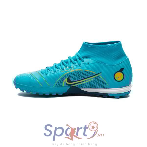 Nike Mercurial Superfly 8 Academy TF Blueprint - Chlorine Blue/Laser Orange/Marina